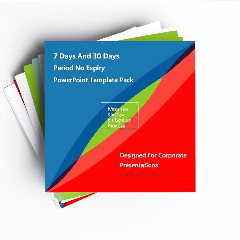 7 Days And 30 Days Period No Expiry PowerPoint Template Pack Designed For Corporate Presentations And Training Sessions